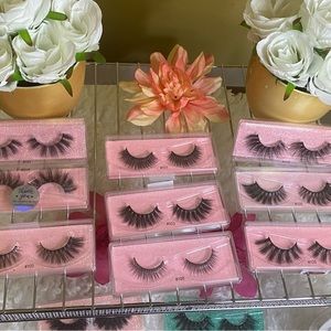 Eyelashes all lengths and thickness